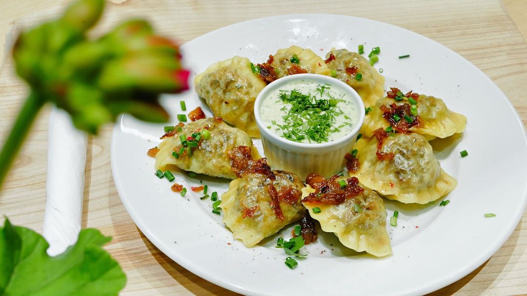 pierogi krakow polish dumplings restaurant plate accommodation